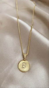 Custom Initial Coin Necklace