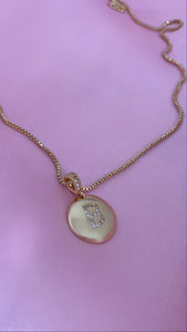 Custom Initial Coin Necklace