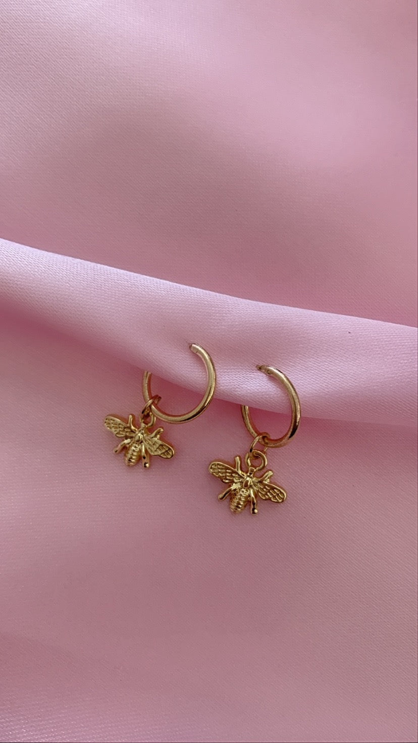 Queen Bee Huggies Earrings